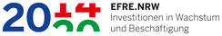 Das Logo von "EFRE.NRW". Investitionen in Wachstum und Beschäftigung