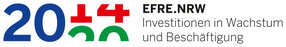 Das Logo von "EFRE.NRW". Investitionen in Wachstum und Beschäftigung