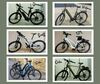 Die Collage zeigt sechs E-Bikes.